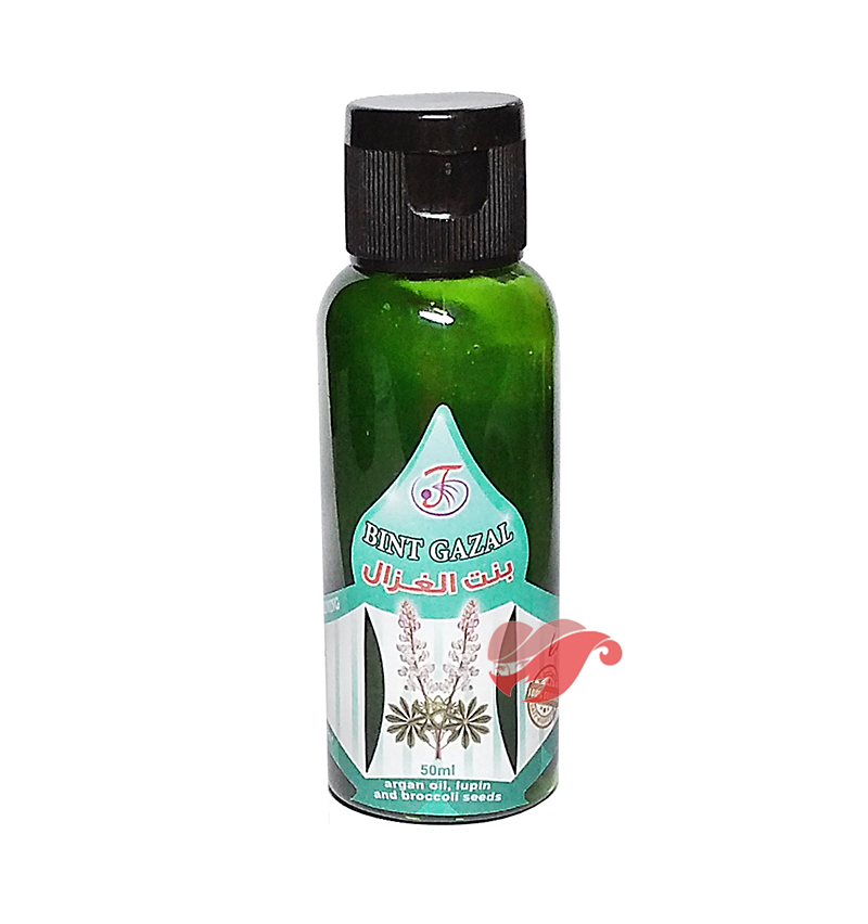 Натуральный шампунь укрепление ломких волос BINT GAZAL "Газель" с маслом арганы, люпином и семенами броколли мини